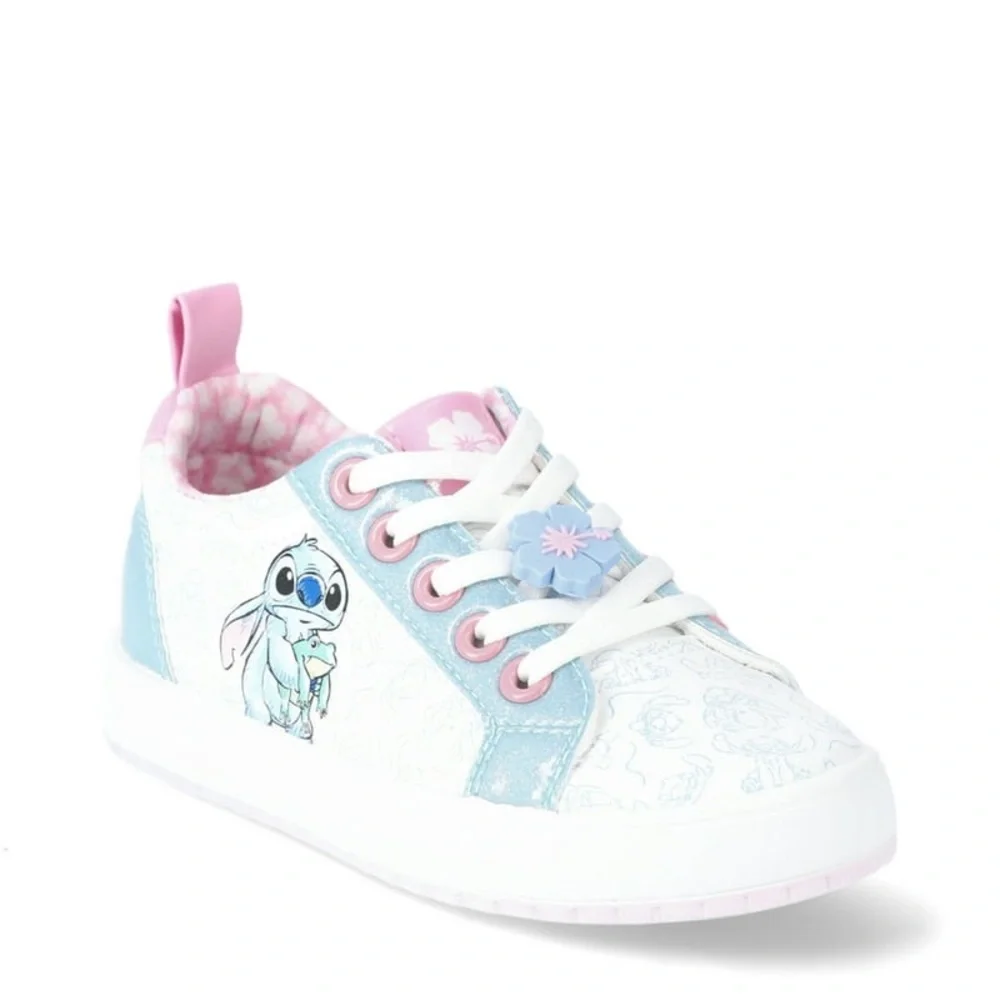 Disney Big Kids Stitch White Sneakers